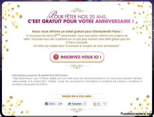billet pour disney